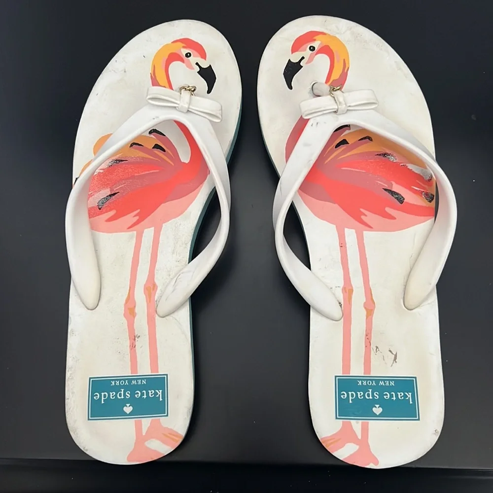 kate spade Flamingo Flip Flops